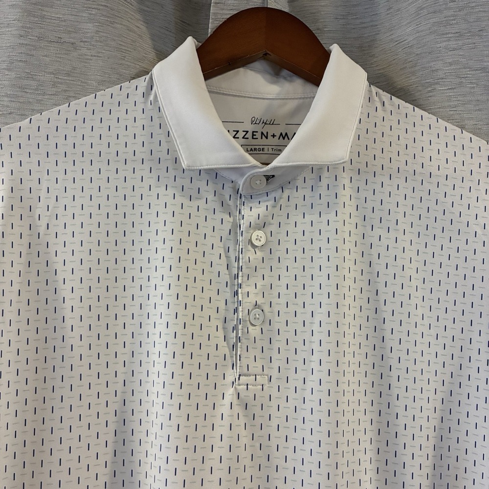 Mizzen Main Polo Shirt Mens Large Geometric Golf Phil Mickelson